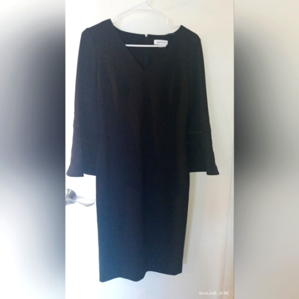 Calvin Klein Black Long Sleeve Dress